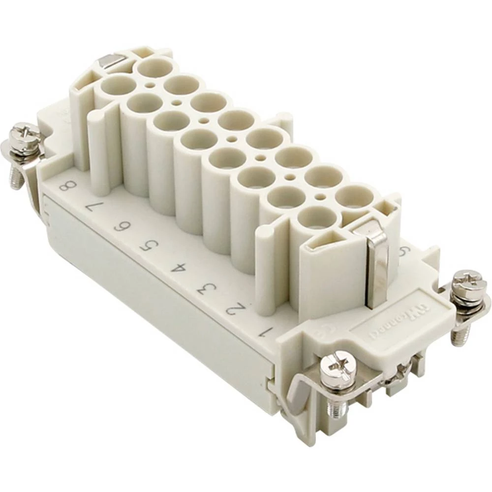 Molex 936010271 GWconnect Crimp Contact Insert, Female, 16-Pole, 16A, Numbered 1-16, for Crimp Contacts, Size 16B «77x27» slika