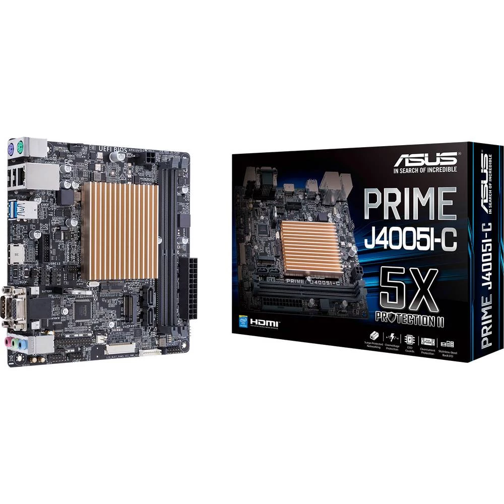 Asus PRIME J4005I-C matična ploča Baza SoC Intel® Celeron® Faktor oblika Mini-ITX Set čipova matične ploče SoC slika