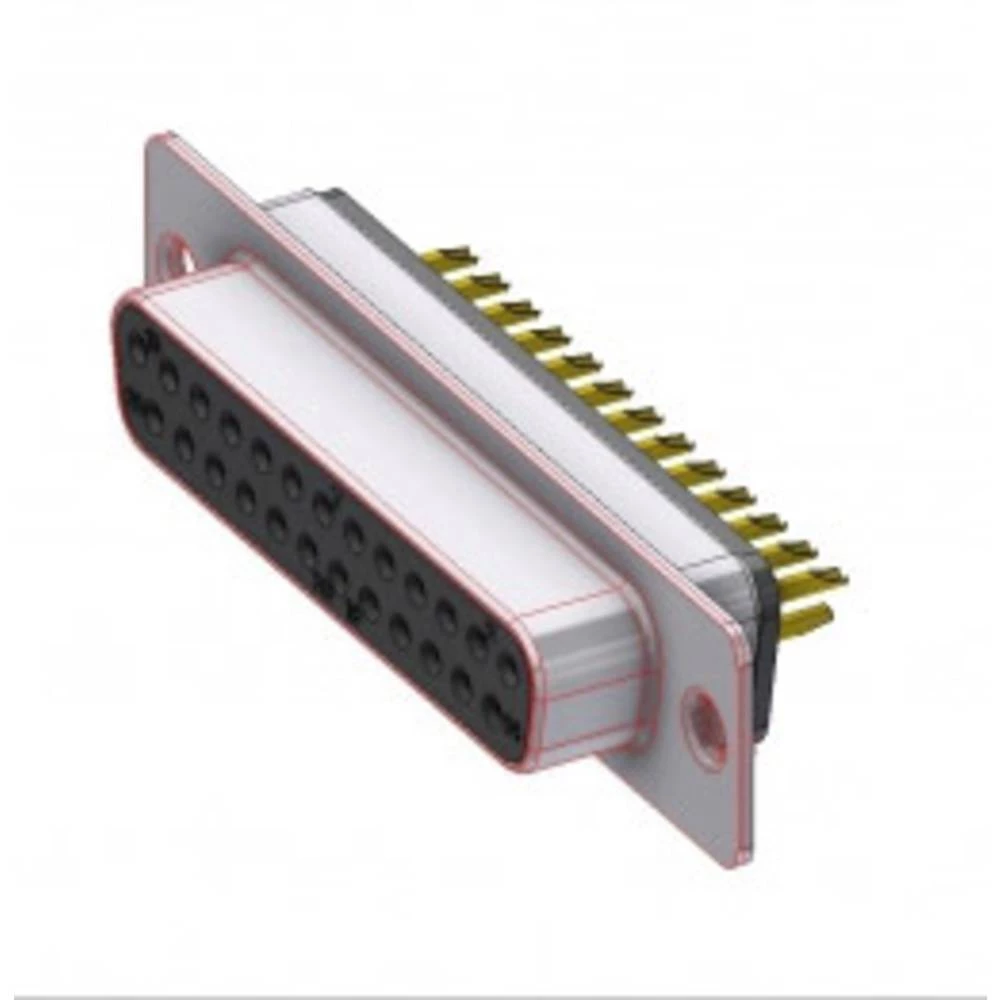 D-SUB priključak 180 ° Broj polova: 25 Lemni kup DELTRON SWISS 1 ST slika