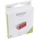 WAGO 773-173  spojna stezaljka fleksibilno: -  kruti: 2.5-6 mm² Broj polova: 3 5 St. prozirna, crvena