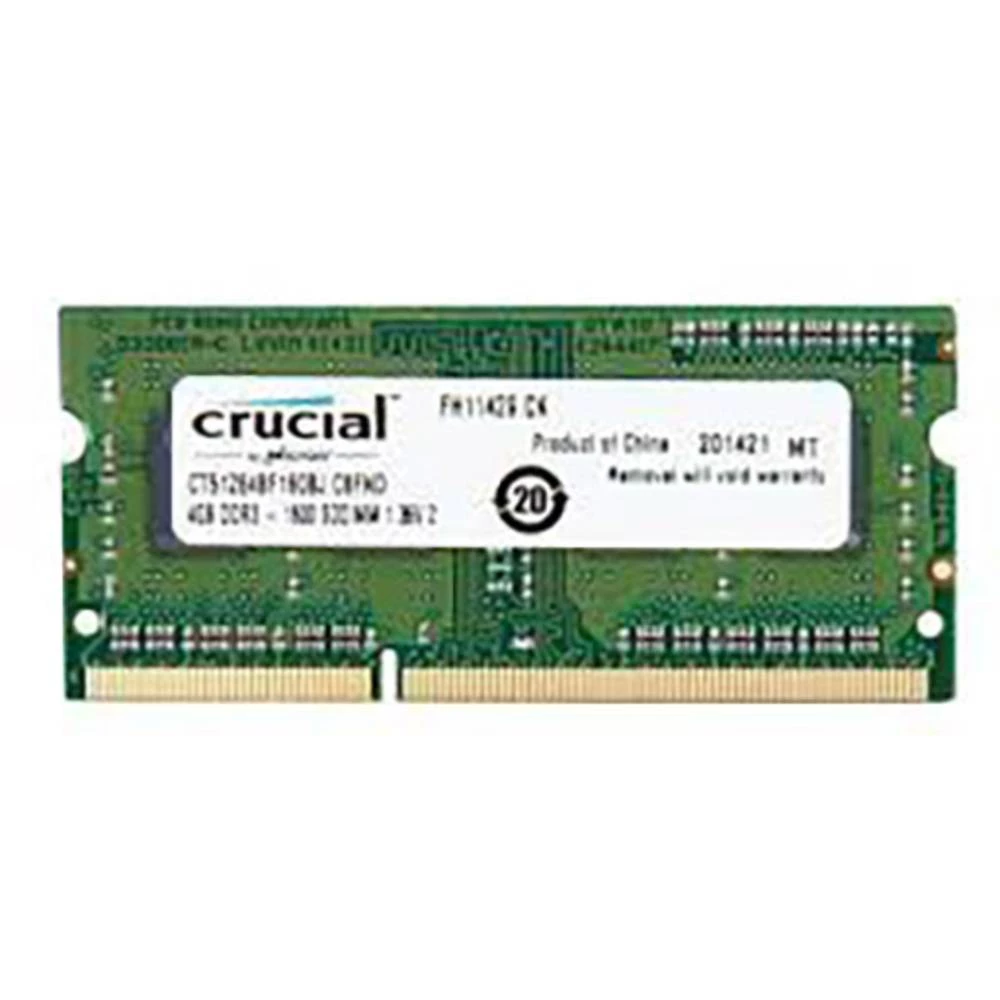 Notebook Memorijski modul Crucial CT51264BF160BJ 4 GB 1 x 4 GB DDR3-RAM 1600 MHz CL11 11-11-27 slika