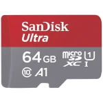 SanDisk microSDXC Ultra 64GB (A1/UHS-I/Cl.10/140MB/s) + Adapter ''Mobile'' microsdxc kartica 64 GB A1 Application Performance Class, UHS-Class 1