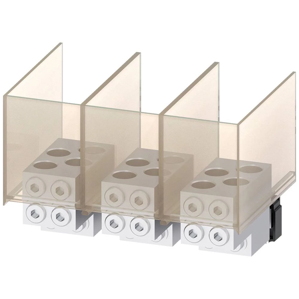 Stezaljka okruglog vodiča TA6.2 4 x 1/0…500 kcmil za 4 kabela - 3 kom. Pribor ... Siemens 3VA9773-0JJ43 #####Rundleiteranschlussklemme 1 St. slika