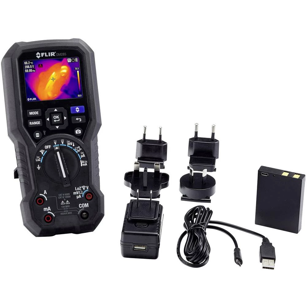 Ručni multimetar digitalni FLIR FLIR DM285-KIT Grafički zaslon, Integrirana toplinska kamera CAT III 1000 V, CAT IV 600 V slika