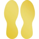 Durable 104704 Podno obilježavanje od stopala, uklonjivo žuta 5 Par (Š x V) 90 mm x 240 mm