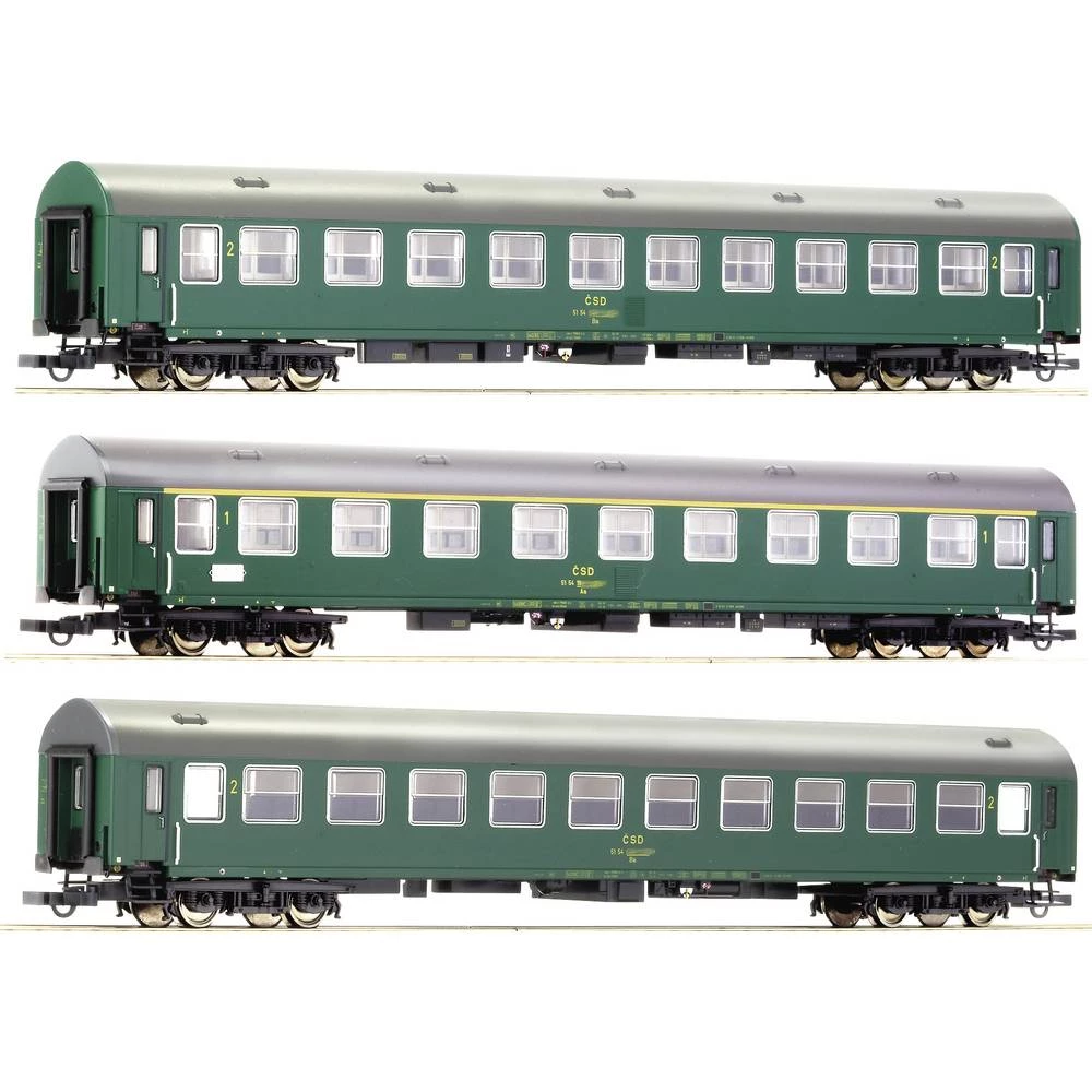 Roco 74190 H0 RO 3-dijelni set 3: Putnički automobil D 375 "Vindobona" CSD-a slika
