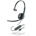 Plantronics Headset Blackwire C3210 monaural USB Telefonske slušalice USB Sa vrpcom, Mono Na ušima Crna slika