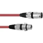 Omnitronic 30220903 XLR priključni kabel [1x XLR utikač 3-polni - 1x XLR utičnica 3-polna] 3.00 m crvena