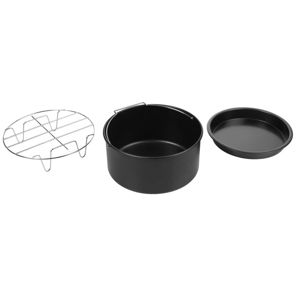 Tristar Crispy Fryere set pribora za fritezu na vrući zrak, 3 komada Tristar FR-6939 tepsija za pečenje   crna slika
