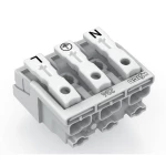 mrežna priključna stezaljka kruti: 0.5-1.5 mm² Broj polova (broj): 3 WAGO 294-5043 500 St. bijela