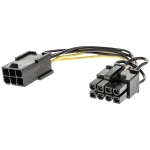 LINDY struja adapterski kabel [1x 6-polni ženski konektor pci-e - 1x 8-polni muški konektor pci-e] 0.15 m crna, žuta