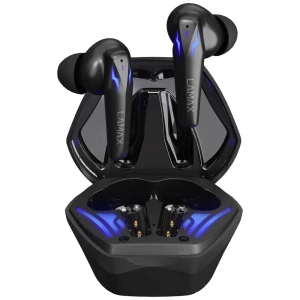 Lamax Heroes Ninja1 igre In Ear Headset Bluetooth® stereo crna indikator napunjenosti baterije, slušalice s mikrofonom slika