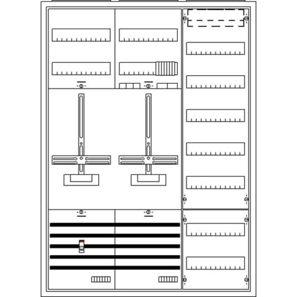 Striebel & John 2CPX032123R9999 KS300 ormar za brojilo   Broj redova = 3 slika