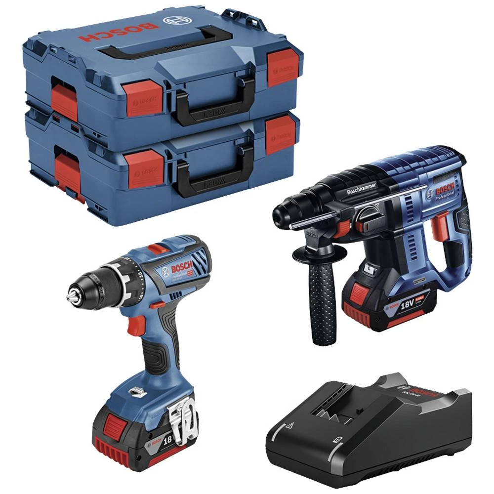 Bosch Professional GSR 18V-28 + GBH 18V-21 0615990M0R baterijski strojevi, obrtnik, majstor set alata slika