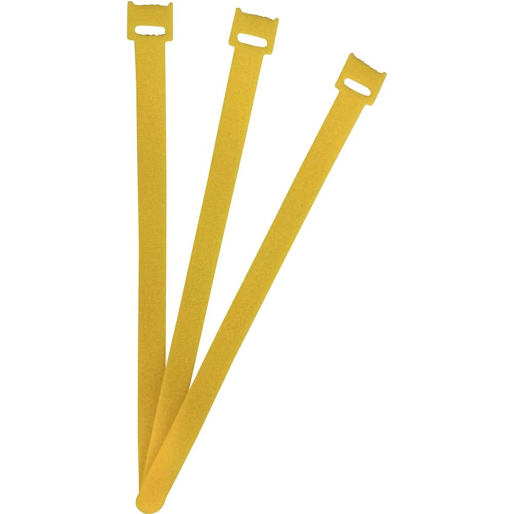 FASTECH® prianjajuća kabelska vezica za povezivanje grip i mekana vunena tkanina (D x Š) 250 mm x 13 mm žuta 100 kom. slika