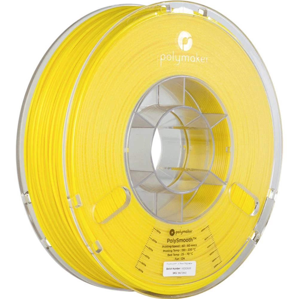 Polymaker PJ01007 PolySmooth 3D pisač filament PVB može se polirati 1.75 mm 750 g žuta  1 St. slika