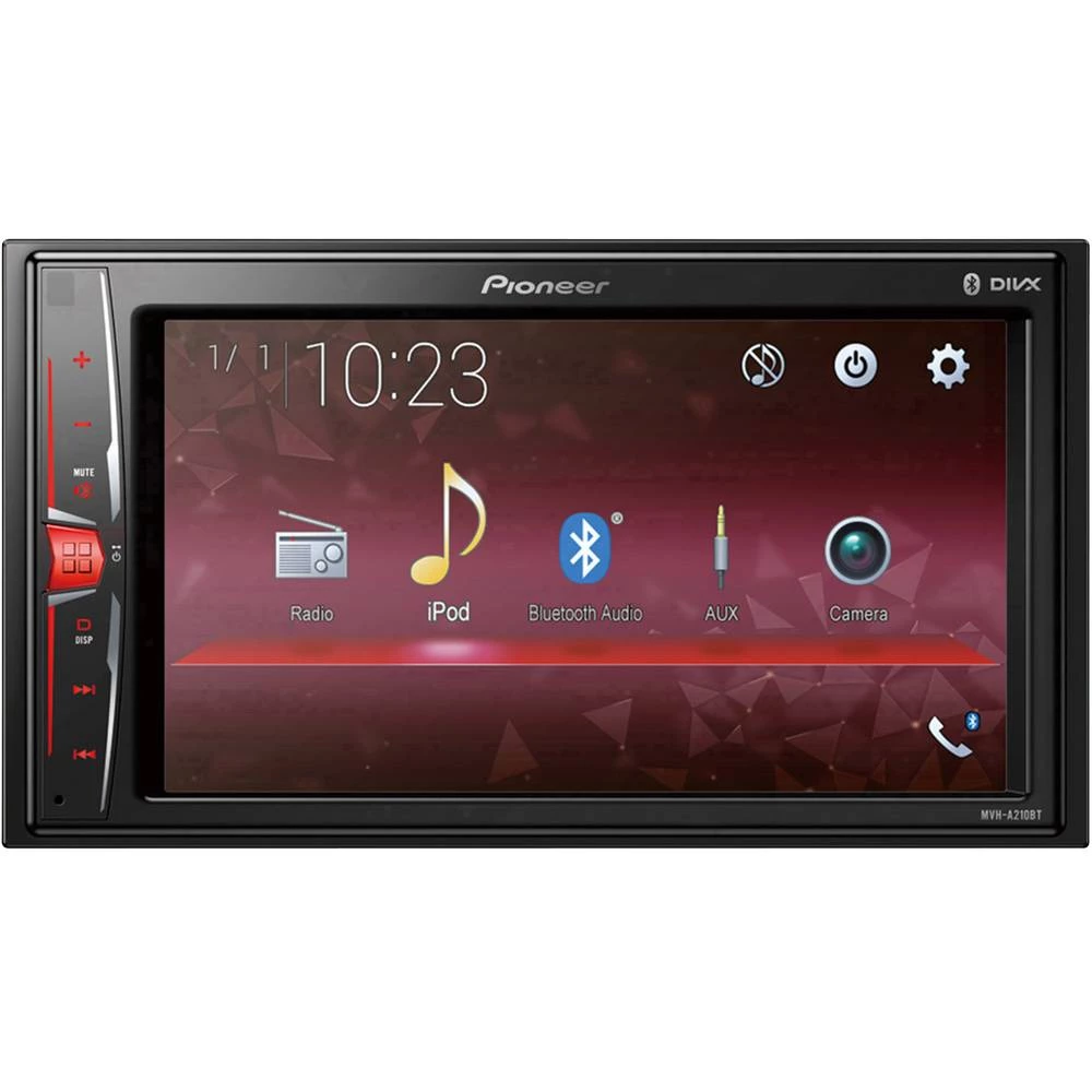 Pioneer MVH-A210BT Dvostruki DIN multimetijski player Priključak za stražnje kamere, Bluetooth® telefoniranje slobodnih ruku slika