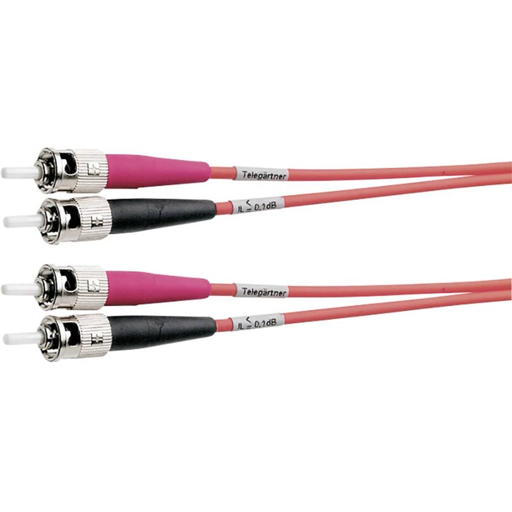 Staklena vlakna Svjetlovodi Priključni kabel [1x Muški konektor ST - 1x Muški konektor ST] 50/125 &micro; Multimode OM4 10 m Tel slika