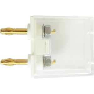 Mjerni adapter Lamelni muški konektor 4 mm - Utičnica 4 mm Sklopljiv Schnepp G1 2AU Bijela slika
