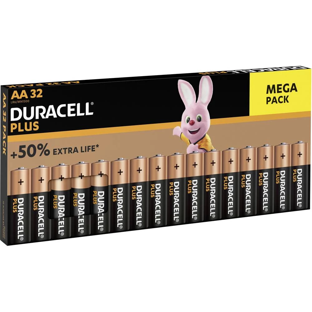 Duracell Plus Power mignon (AA) baterija alkalno-manganov 1.5 V 32 St. slika
