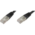 LAN (RJ45) Mreža Priključni kabel CAT 6 S/FTP 5 m Crna Dvostruko zaštićen econ connect slika