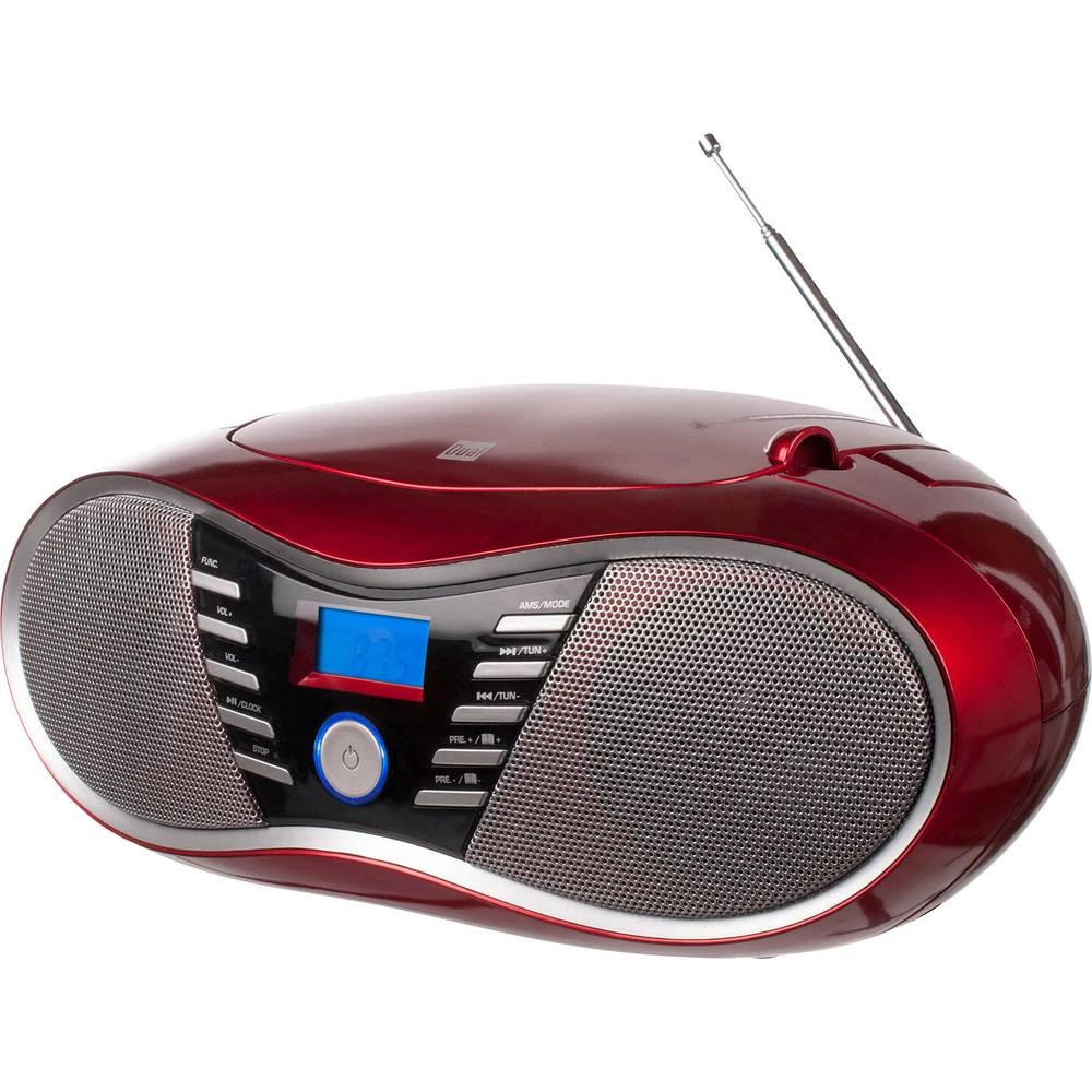 UKW CD radio Dual P 60 BT AUX, Bluetooth, USB, UKW Crvena slika