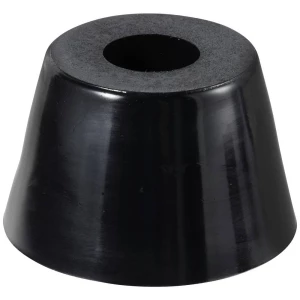 TRU COMPONENTS TC-11654328 nogica za uređaje pričvršćivanje vijcima, okruglo crna (Š x V) 27 mm x 18 mm 1 St. slika