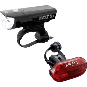 Komplet svjetla za bicikl Cateye GVOLT20 + OMNI3G LED baterijski pogon Crna, Crvena slika
