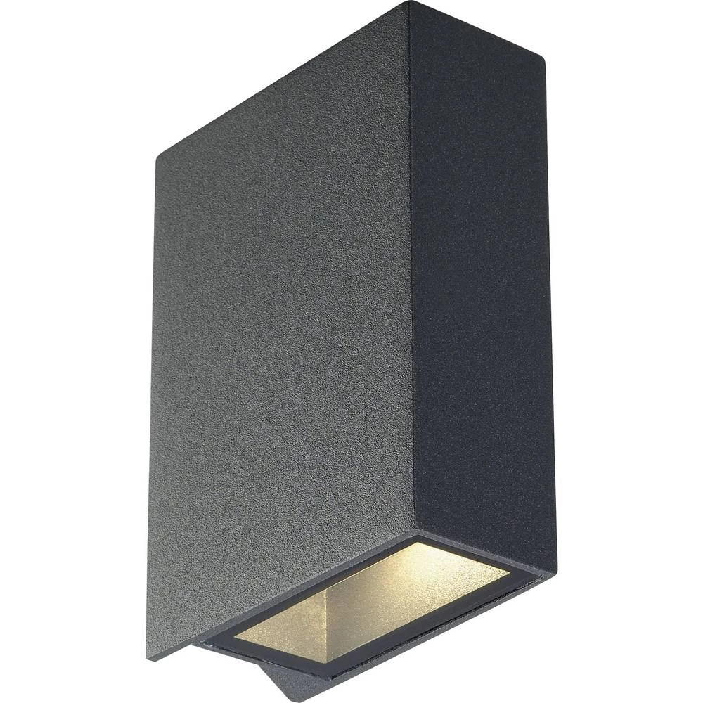 Vanjska LED zidna svjetiljka Quad 2 232475 SLV 6 W toplo-bijela antracitna slika