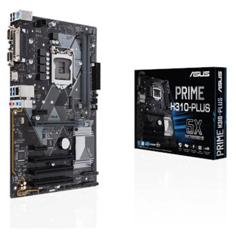 Matična ploča Asus PRIME H310-PLUS Baza Intel&reg; 1151 Faktor oblika ATX Set čipova matične ploče Intel&reg; H310 slika