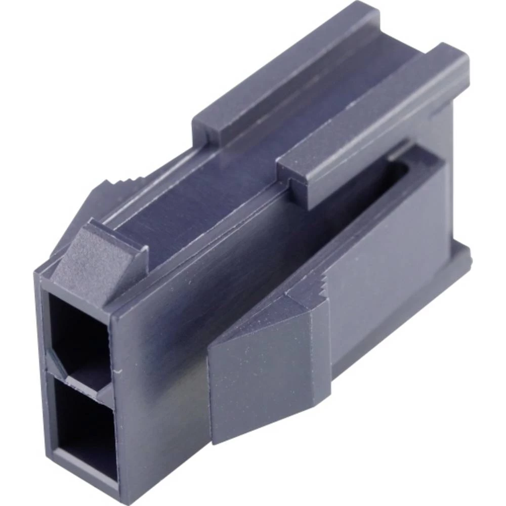 Molex 469930210 Mini-Fit Jr. Plug Housing, Dual Row with Panel Mount Ears, Nylon 6/6,UL 94V-2, Panel Mount, 2 Circuits, G slika