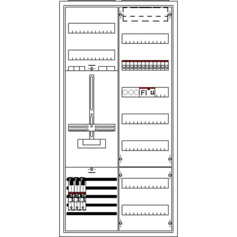 Striebel & John 2CPX035815R9999 KS229A50K ormar za brojilo   Broj redova = 7 slika