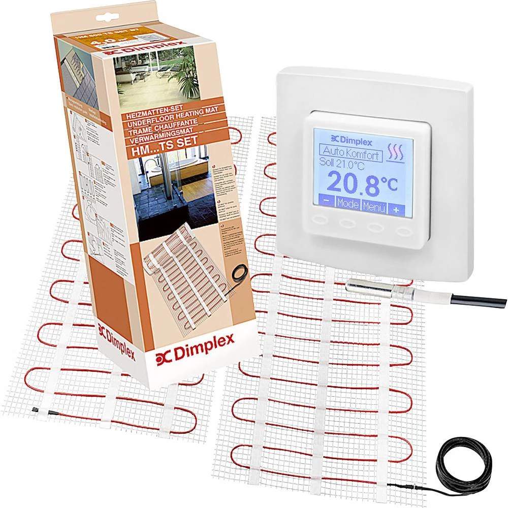 Podno grijanje Dimplex HM 450 TS Set BRTU 366370 Bakrena, Bijela slika