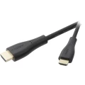 SpeaKa Professional    HDMI    priključni kabel    1.50 m    SP-9005356    audio povratni kanal (arc), pozlaćeni kontakti    crna    [1x muški konektor HDMI - 1x muški konektor mini HDMI tipa slika