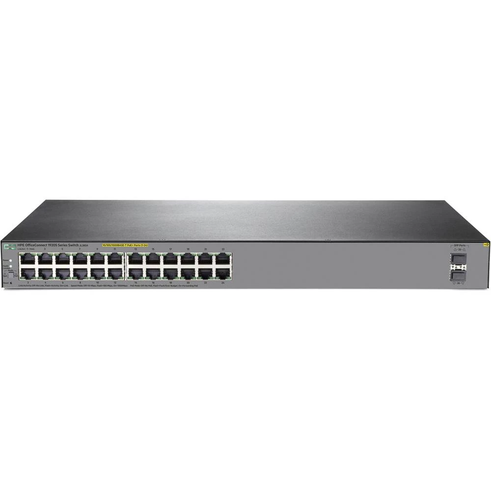 Hewlett Packard Enterprise HPE 1920S 24G 2SFP PoE+ 370W Swch Upravljani mrežni preklopnik PoE funkcija slika
