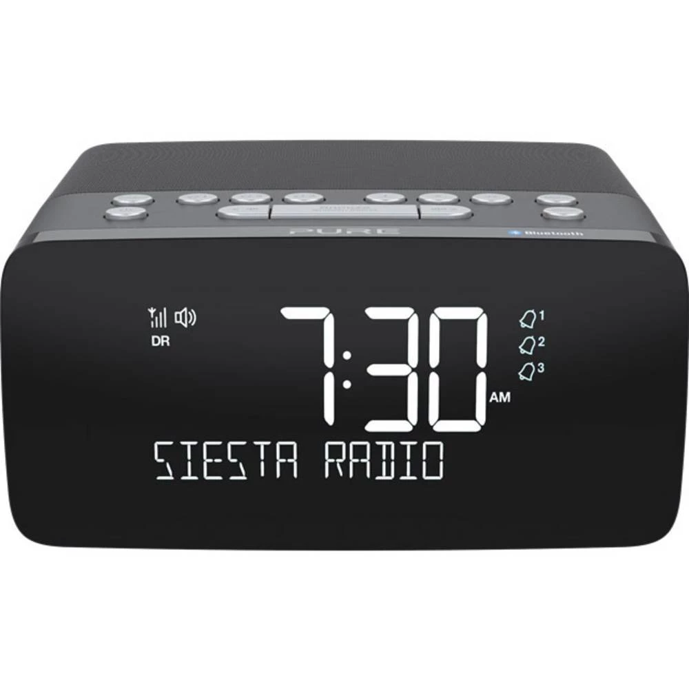 DAB+ (1012) Radio budilica Pure Siesta Charge Bluetooth, USB, UKW Funkcija punjenja baterije Grafitna slika