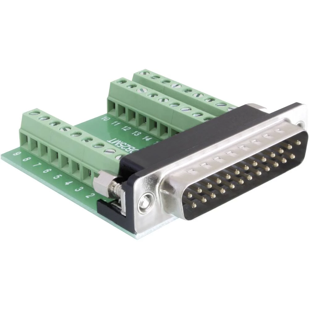 Delock Adapter 65318 D-Sub pinski konektor 180 ° Broj polova (broj): 25, 27  1 St. slika