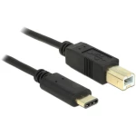 Delock USB kabel USB 2.0 USB-B utikač, USB-C® utikač 2.00 m crna 83330