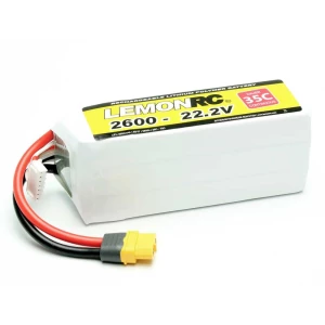 LemonRC lipo akumulatorski paket za modele 22.2 V 2600 mAh Broj ćelija: 6 35 C softcase XT60 slika