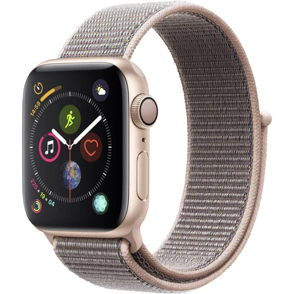 Apple Pametni sportski sat serije 4 40 mm Kućište od aluminija Zlatna Sportska narukvica Ružičasta slika