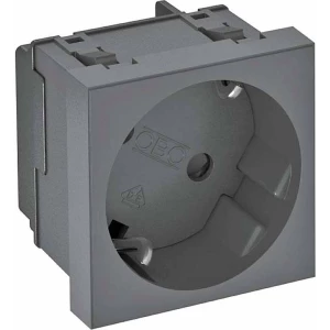 OBO Bettermann 6120081 umetak uređaja 1-dijelna utičnica (Š x V x D) 45 x 45 x 42 mm 1 St. siva slika