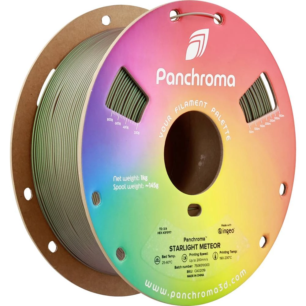 Polymaker CA02019 Panchroma™ Starlight 3D pisač filament PLA višebojni, promjena boje 1.75 mm 1000 g Starlight Meteor, z slika
