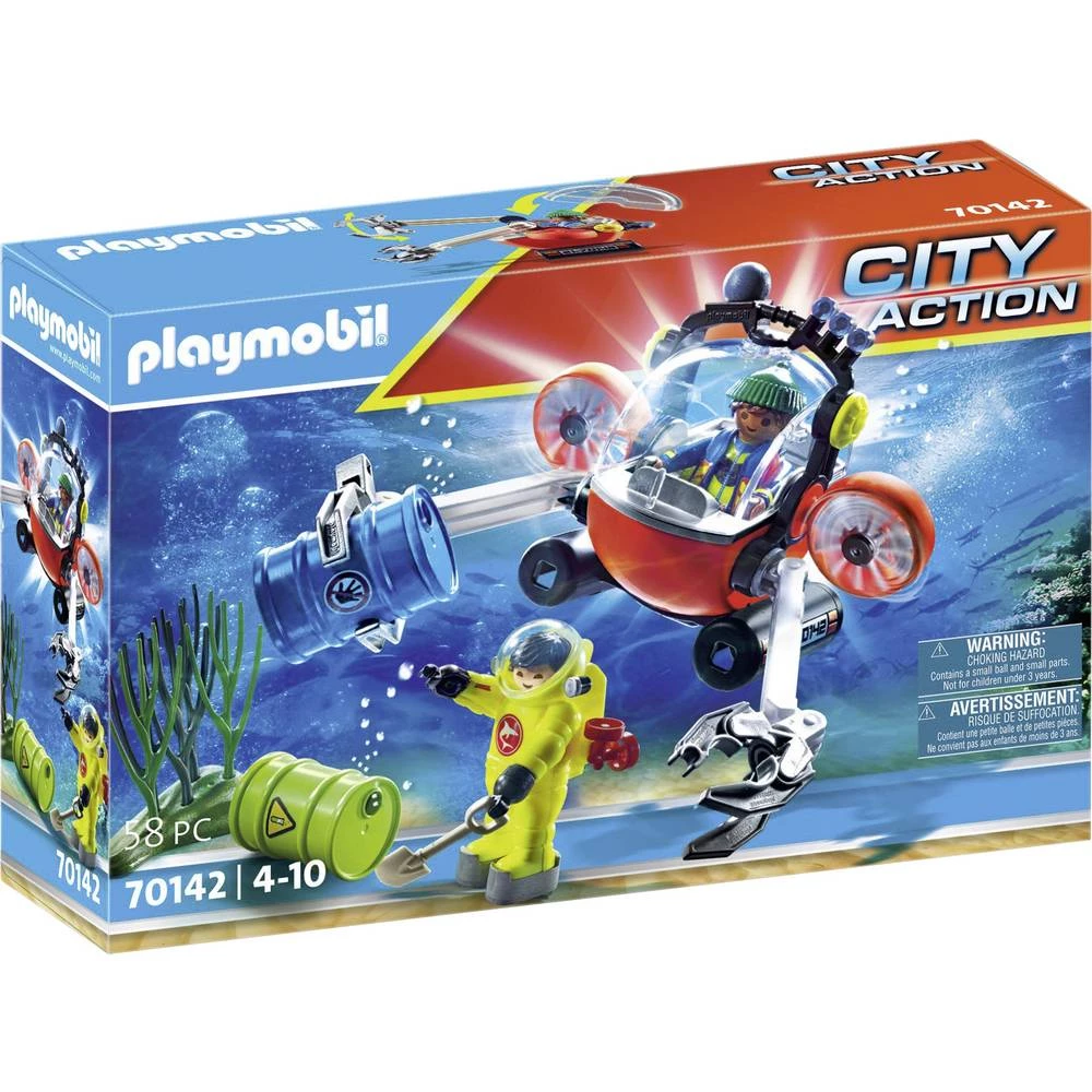 Playmobil® City Action Nevolja na moru: ekološka akcija ronilačkim brodom 70142 slika