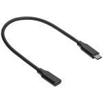 Akyga USB kabel  USB-C® utikač, USB-C® utičnica 30 cm crna  AK-USB-32