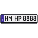 HP Autozubehör  plastika okvir registarske pločice crna (Š x V) 520 mm x 114 mm