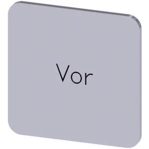 Siemens 3SU1900-0AF81-0AF0 ploča za natpise kvadratan (Š x V) 22 mm x 22 mm ispred srebrna, crna 10 St. slika