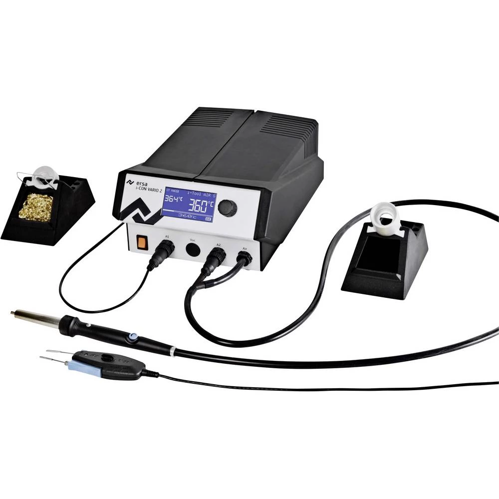 Stanica za lemljenje 200 W Ersa i-CON VARIO 2 mit i-TOOL AIR S und CHIP TOOL VARIO +50 Do +550 °C slika