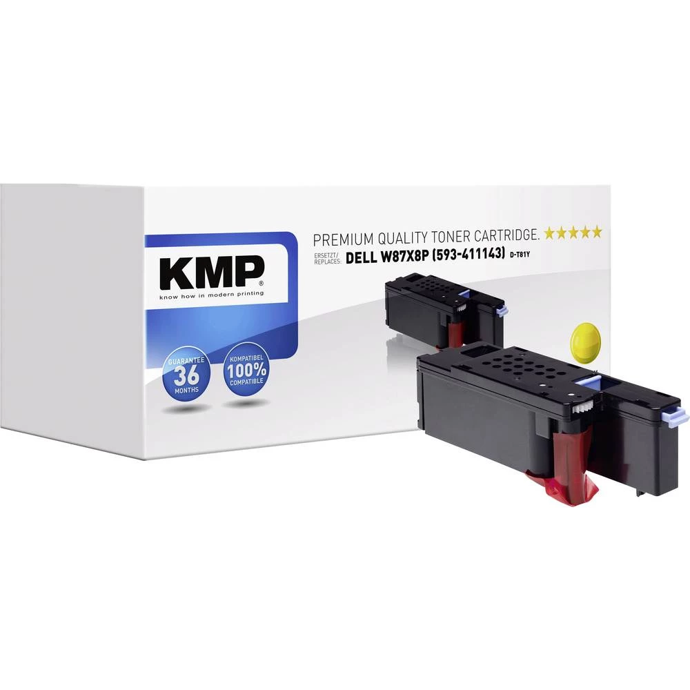 KMP Toner zamijena Dell 593-11143 Kompatibilan Žut 1400 Stranica D-T81Y slika