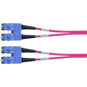 Staklena vlakna Svjetlovodi Priključni kabel [1x Muški konektor SC - 1x Muški konektor SC] 50/125 µ Multimode OM4 10 m Tel slika