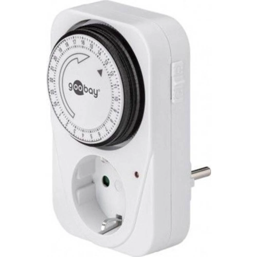 Vremenski prekidač za utičnicu Analogno Dnevni program Goobay 51276 3500 W IP20 Ljetno-/zimsko računanje vremena slika
